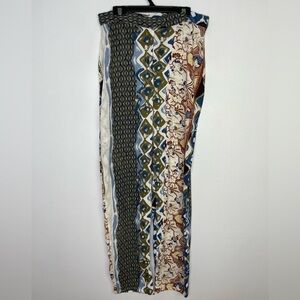 Vintage high waisted mix print pants